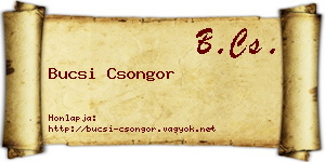 Bucsi Csongor névjegykártya